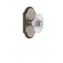 Grandeur Arc Short Plate w/ Burgundy Crystal Knob