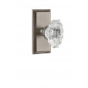 Grandeur Carre Short Plate w/ Biarritz Crystal Knob