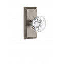 Grandeur Carre Short Plate w/ Bordeaux Crystal Knob