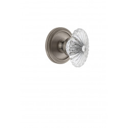 Grandeur Circulaire Rosette w/ Burgundy Crystal Knob