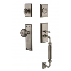 Grandeur Fifth Avenue Long Plate Entry Set w/ Fifth Avenue Knob
