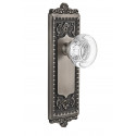 Grandeur Windsor Long Plate w/ Bordeaux Knob