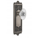 Grandeur Windsor Long Plate w/ Burgundy Knob