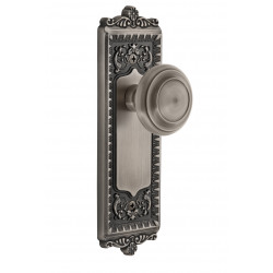 Grandeur Windsor Long Plate w/ Circulaire Knob