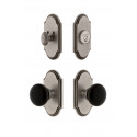 Grandeur Arc Short Plate w/ Coventry Knob & Matching Deadbolt