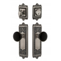 Grandeur Windsor Long Plate w/ Coventry Knob & Matching Deadbolt