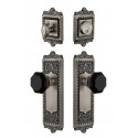 Grandeur Windsor Long Plate w/ Lyon Knob & Matching Deadbolt