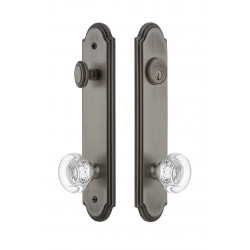 Grandeur Arc Tall Plate Complete Entry Set w/ Bordeaux Knob