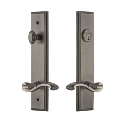 Grandeur Carre' Tall Plate Complete Entry Set w/ Portofino Lever