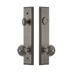 Grandeur Carre' Tall Plate Complete Entry Set w/ Windsor Knob