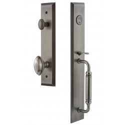 Grandeur Fifth Avenue One-Piece Handleset w/ Eden Prairie Knob