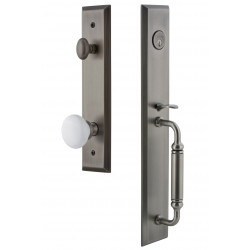 Grandeur Fifth Avenue One-Piece Handleset w/ Hyde Park Knob