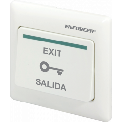 SECO-LARM PB-1311-WWQ Large Square Rocker Switch - Flush-mount