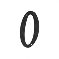 Deltana RNZ4 4" Number Zinc Die-Cast, Black