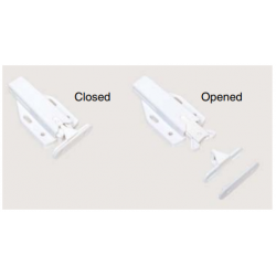 Sugatsune MLC-100DS-WT Non-Magnetic Touch Latch, Retaining Force-9.2 Kg, Push Out Force-1.4 Kg, White