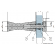 Sugatsune HK-DF-G Stainless Steel Hook for Glass