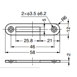 Sugatsune DIS-010 Stainless Steel Cam, Finish-Polished