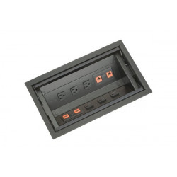 Mockett PCS46/ALM Aluminum Grommets - 6 Power, 4 Data