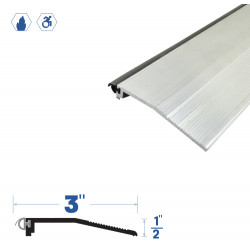Legacy Manufacturing 395MA Carpet Saddle (3" by 1/2"), Finish-Mill Aluminum