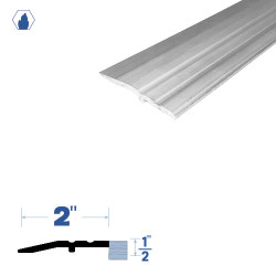Legacy Manufacturing 3441MA Half Saddle (2" by 1/4"), Finish-Mill Aluminum