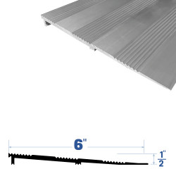 Legacy Manufacturing 3632MA Aluminum Ramp (6" by 1/2"), Finish-Mill Aluminum