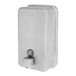 Alpine ALP4 Manual Surface-Mounted Stainless Steel Liquid Soap Dispenser, 40 oz Capacity