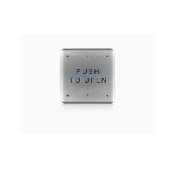 BEA 6 Inch Square Push Plates, Stainless Steel
