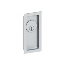 Merit 1779PCE Cylinder Flush Pull w/ Concealed Holes, 4-9/16"H x 2-1/4"W