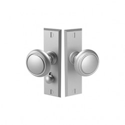 Merit 20354 Mortise Screen Door Latch Set w/ Rectangular Beveled Style Escutcheon Plates