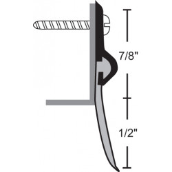 NGP 100V Aluminum Vinyl Door Sweep