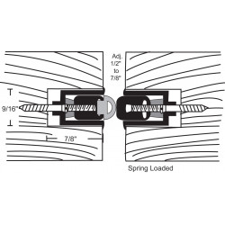NGP 144S Aluminum Mortised Astragal w/ Silicone Seal