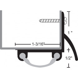 NGP 18V Aluminum Vinyl Door Shoe