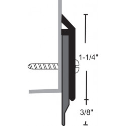 NGP 200U Aluminum Polyurethane Door Sweep