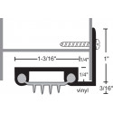 NGP 313V Aluminum Finned Vinyl Door Shoe