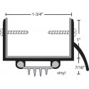 NGP 319V Aluminum Finned Vinyl Door Shoe