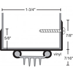 NGP 36EV Aluminum Finned Vinyl Door Shoe