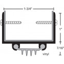 NGP 36V Aluminum Finned Vinyl Door Shoe