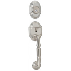 Pamex FSK Series Granada Handleset with Interconnected Trim w/ Naples Lever, Satin Nickel