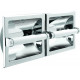 Pamex BC3CP-44D Twin Recessed Paper Holder