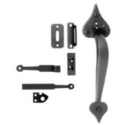 Acorn RUKBI 3" Cast Heart Handle Gate Rim Latch Set