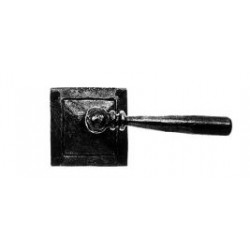 Acorn IULBD Iron Art Lever with Square Rose Dummy