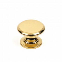Century 13305-3 Classique Solid Brass Knob, Polished Brass, 1 1/4" Diameter