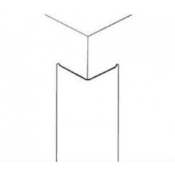 Burns Manufacturing 310 3-1/2" x 3-1/2" x 48" Tall Metal Corner Guard