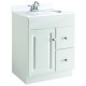 Design House 597161/229 Wyndham White Vanity, 1 Door & 2 Drawer, Unassembled