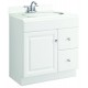 Design House 597161/229 Wyndham White Vanity, 1 Door & 2 Drawer, Unassembled