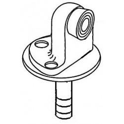 Trimco 1214CK x 1268CK Floor Stop & Anchor Plate, 2-1/4" High with Torx Screws