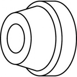 Trimco 1278CV Wall Bumper, Decor, Cast, Concave