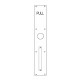 Trimco 1802-25 4" x 25" Heavy Duty 1/8" Thick Pull Plate, 1" x 3/8" Bar Pull