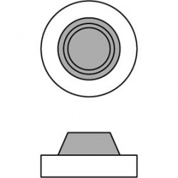 Trimco 7276 Focal Cast Wall Stop, Cast, Concave