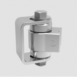 D&D CI3800 Shut It Stainless Steel BadAss Gate Hinge, Finish-Zinc